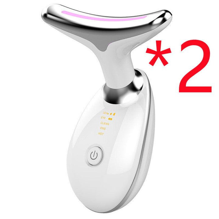 At-Home Neck Lift & Wrinkle Reducer: EMS Microcurrent & LED Photon Therapy - Mamofa Global Store