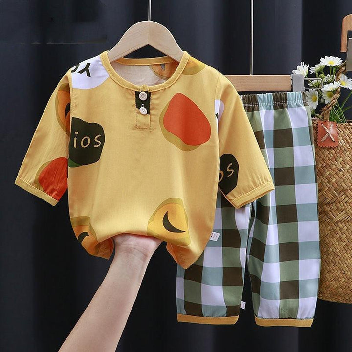 Summer Clothes Cotton Silk Air-conditioning Clothes Baby Clothes - Mamofa Global Store