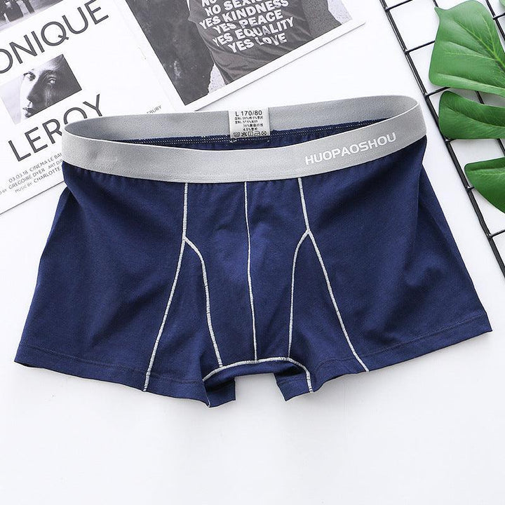 Men's Boxer Briefs Week Days Underwear Solid Color Simple Trendy Breathable Multicolor Pants - Mamofa Global Store