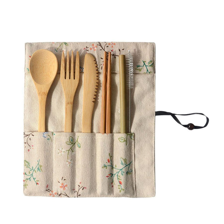 Portable Bamboo Tableware 6-Piece Set - Mamofa Global Store