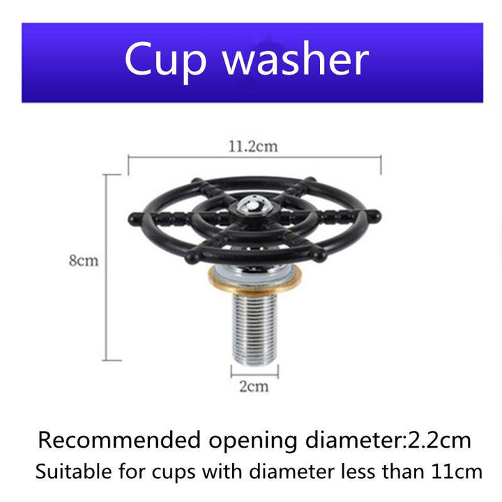 Stainless Steel Cup Washer With Embedded Automatic High-pressure Push Cup Washer - Mamofa Global Store