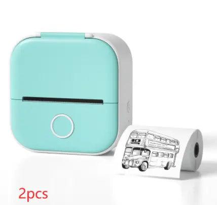 Portable Mini Thermal Label Printer Home Photo Printer Student Wrong Question Printer Bluetooth Mini Label Printer Price Tag - Mamofa Global Store