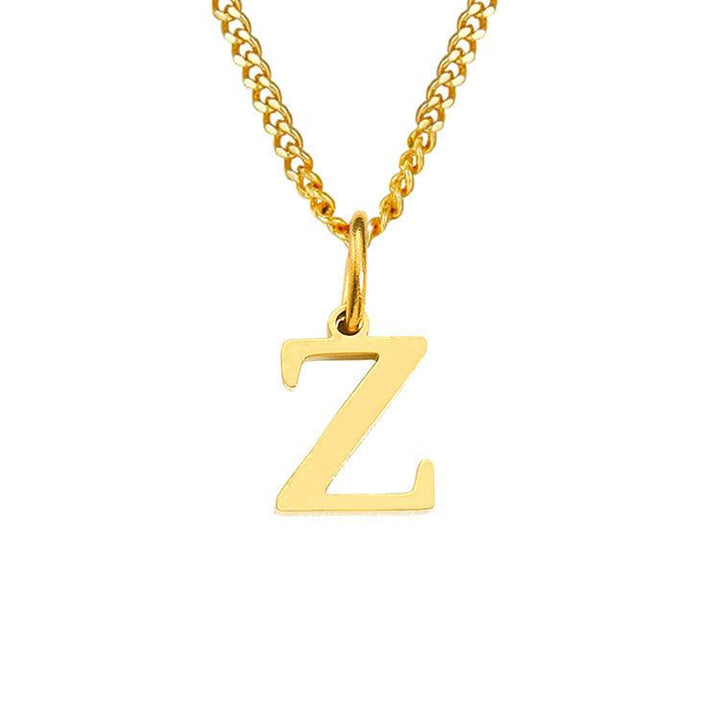 26 Letters All-Match 14K Stainless Steel Necklace - Mamofa Global Store