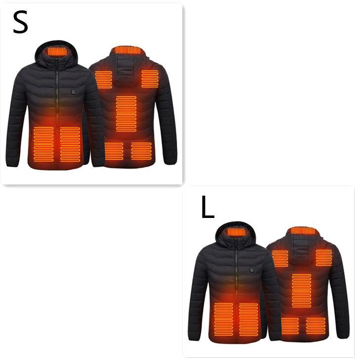 New Heated Jacket Coat USB Electric Jacket Cotton Coat Heater Thermal Clothing Heating Vest Men's Clothes Winter - Mamofa Global Store