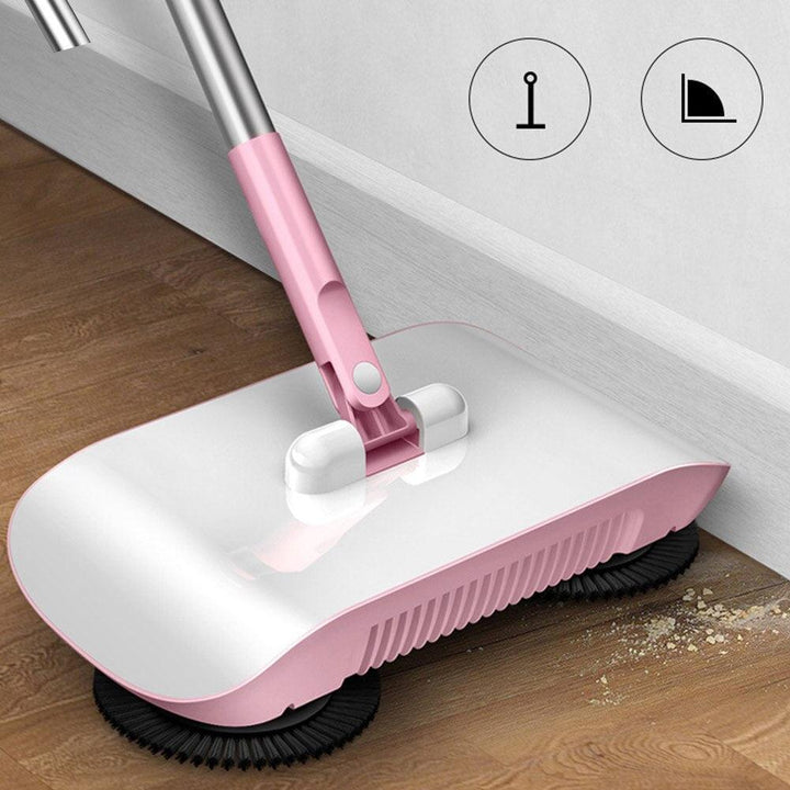 Hand Push Sweeper Household Broom Dustpan Mop Floor All-in-one Machine Gift Mop Sweeper - Mamofa Global Store