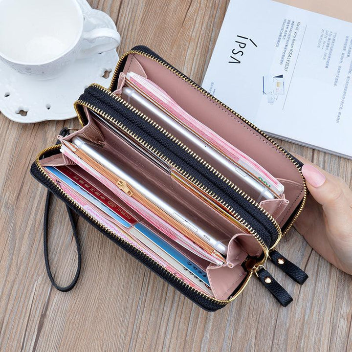 New Wallet Women's Long Double Zip Clutch - Mamofa Global Store