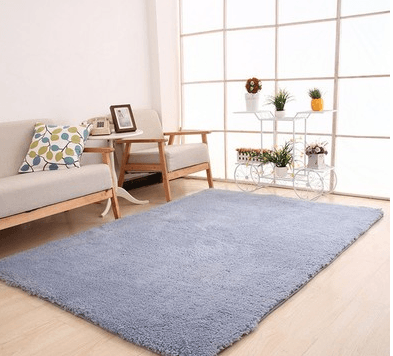 Living Room Rug Area Solid Carpet Fluffy Soft Home Decor White Plush Carpet Bedroom Carpet Kitchen Floor Mats White Rug Tapete - Mamofa Global Store