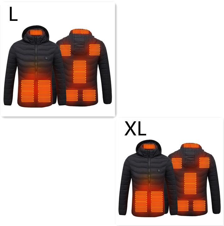 New Heated Jacket Coat USB Electric Jacket Cotton Coat Heater Thermal Clothing Heating Vest Men's Clothes Winter - Mamofa Global Store