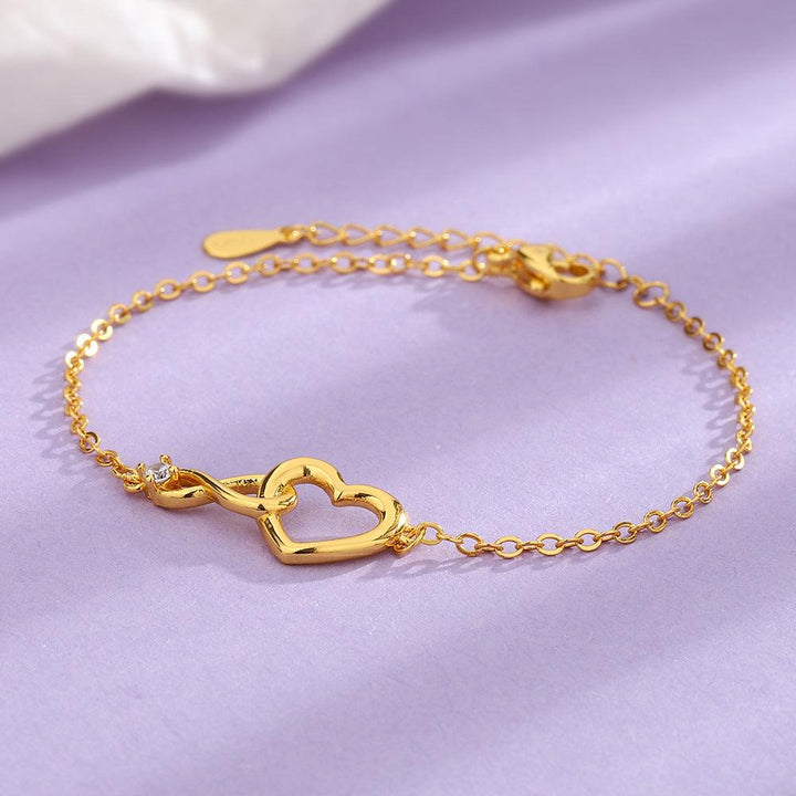 Heart-shape Bracelet Fashion Versatile Love Bracelet Gift For Girlfriend Valentine's Day - Mamofa Global Store