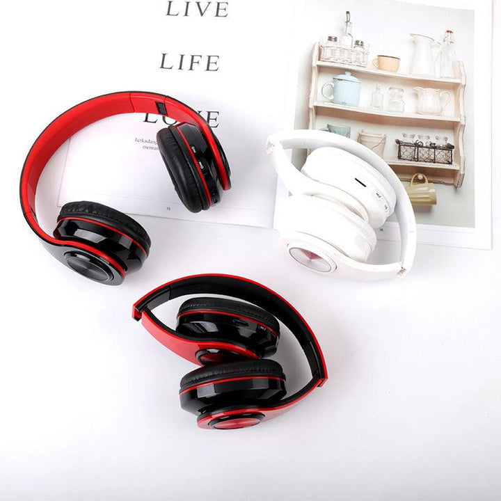 LED Wireless Bluetooth Headphones Gaming Headsets Sport Earphone With Support TF Card Colorful Breathing Lights - Mamofa Global Store