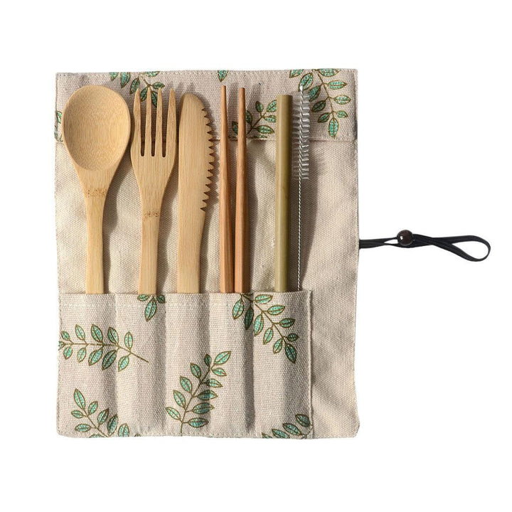 Portable Bamboo Tableware 6-Piece Set - Mamofa Global Store