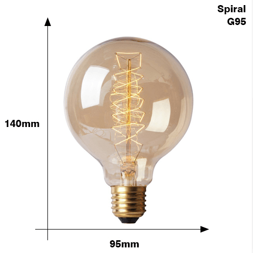 Edison Bulb E27 220V 40W ST64 A19 T45 G80 G95 G125 Incandescent filament bulb lighting Retro Edison Light Bulb - Mamofa Global Store