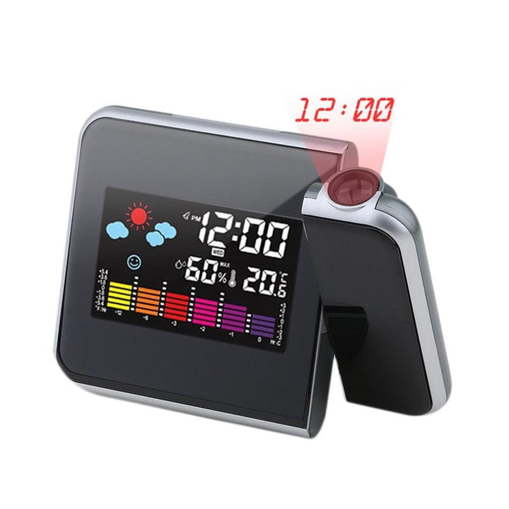 Black digital projection alarm cloc - Mamofa Global Store