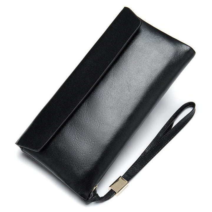 Retro Large Capacity Multiple Card Slots Long Genuine Leather Wallet - Mamofa Global Store