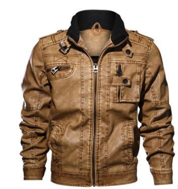 Momenti Istantanei Leather Jacket For Men - Mamofa Global Store