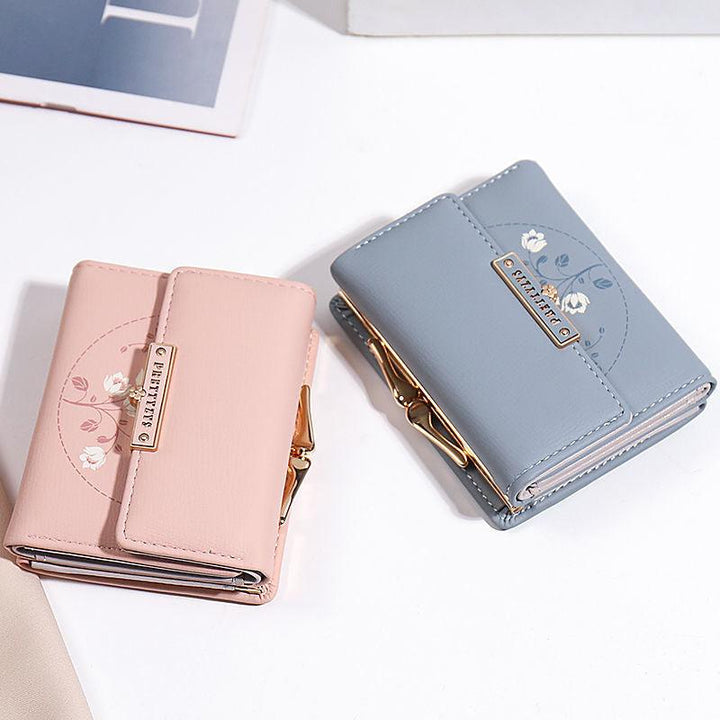 Women's Fashion Simple Tri-fold Wallet Card Case - Mamofa Global Store