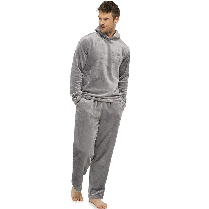 Flannel Grey Simple Home Men's Pajamas - Mamofa Global Store