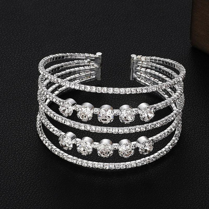 Bridal Accessories Temperament Full Diamond Elastic Bracelet - Mamofa Global Store