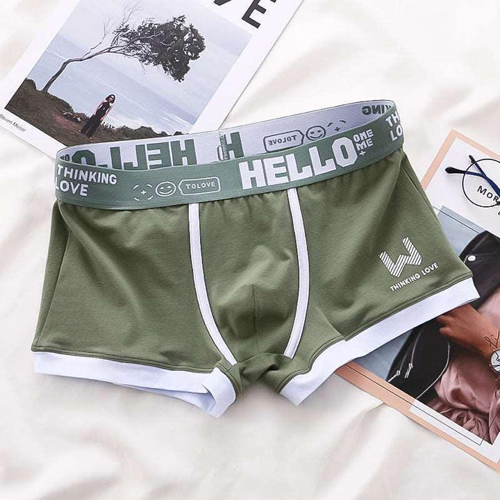 Men's Boxers Trendy Breathable Contrast Color - Mamofa Global Store