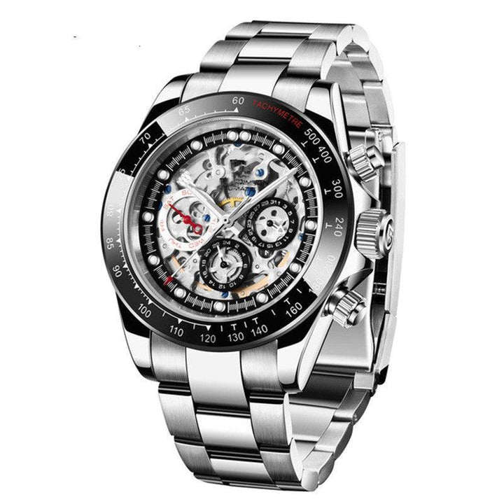 Dial Design Transparent Men's Mechanical Watch - Mamofa Global Store