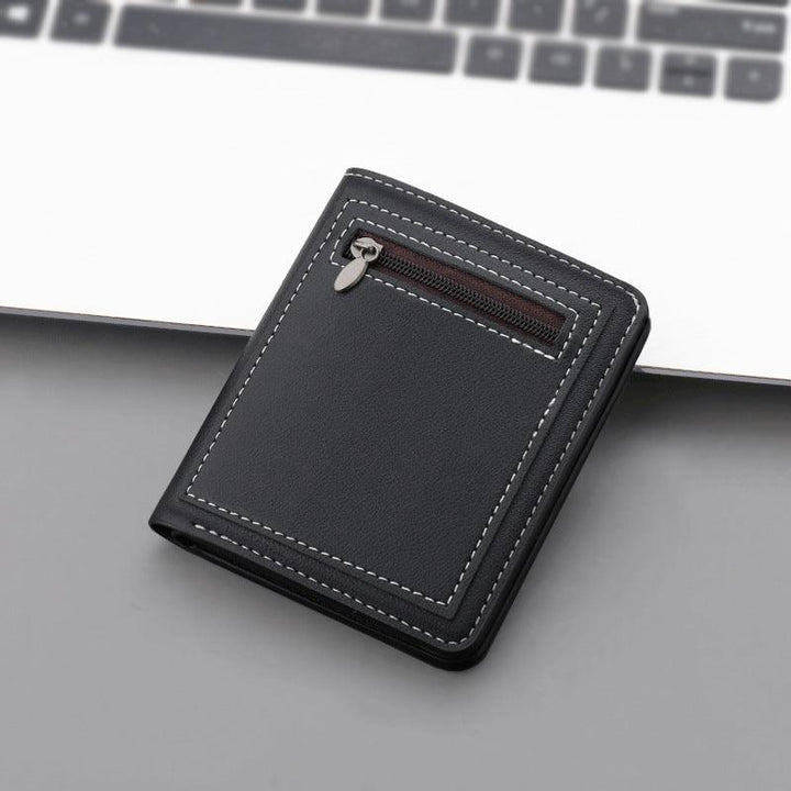 Fashion Personality Vertical Zippered Wallet For Men - Mamofa Global Store