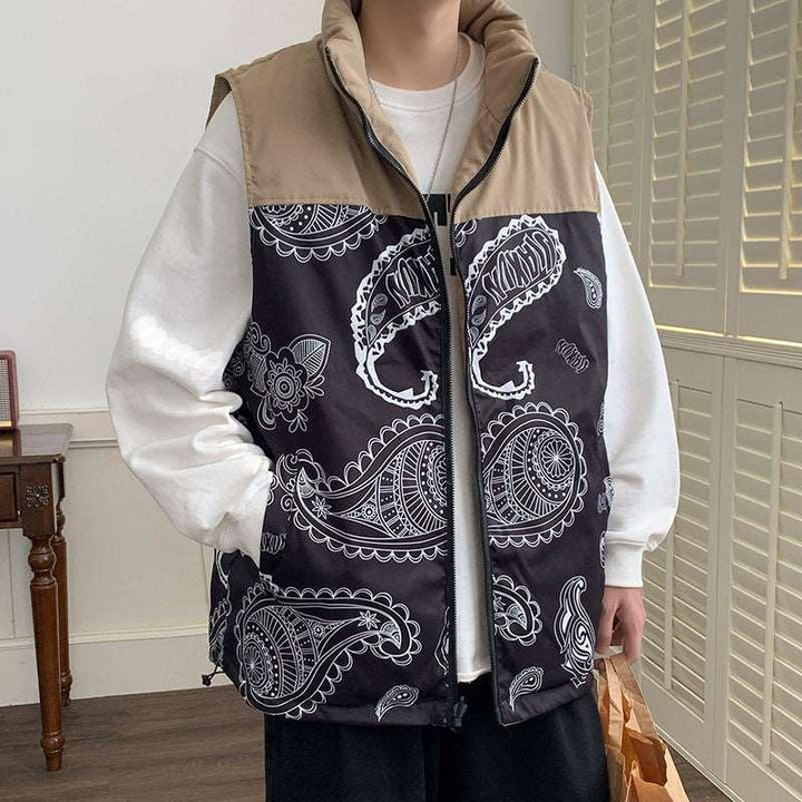 White Duck Down Vest Couple Wear On Both Sides - Mamofa Global Store