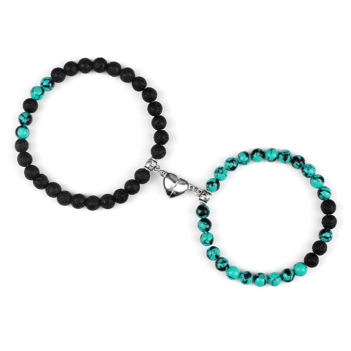 6mm Turquoise Couple Bracelet Weathering Magnetic Induction - Mamofa Global Store