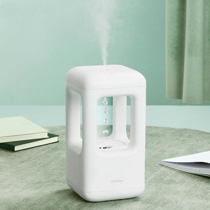 New Air Humidifier Home Quiet Bedroom Anti-Gravity Water Drop Humidifier Atmosphere Light - Mamofa Global Store