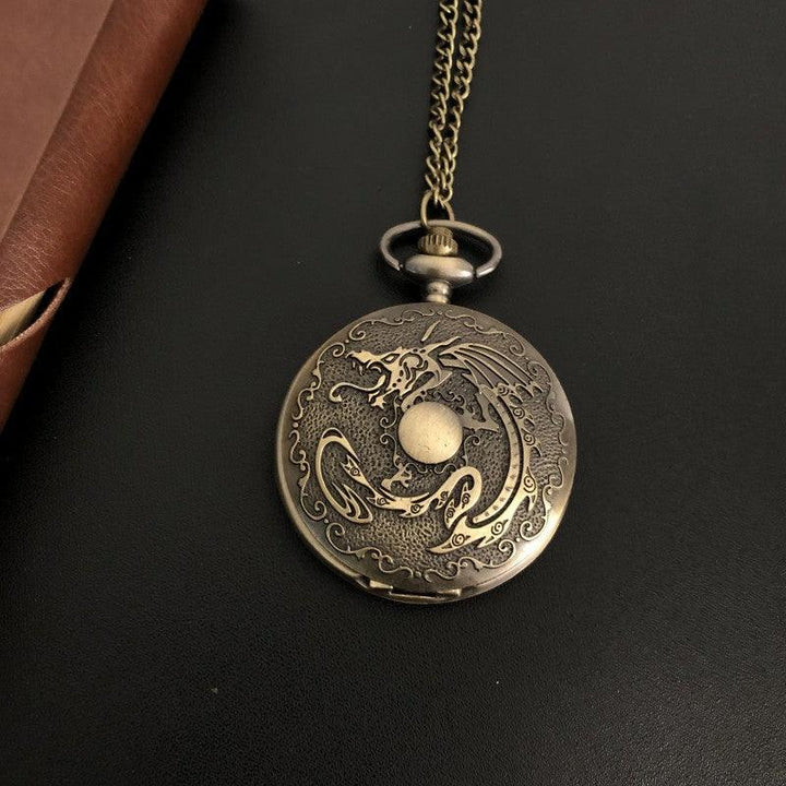 Dragon Bone Stone British Pocket Watch Casual Clothing Accessories - Mamofa Global Store