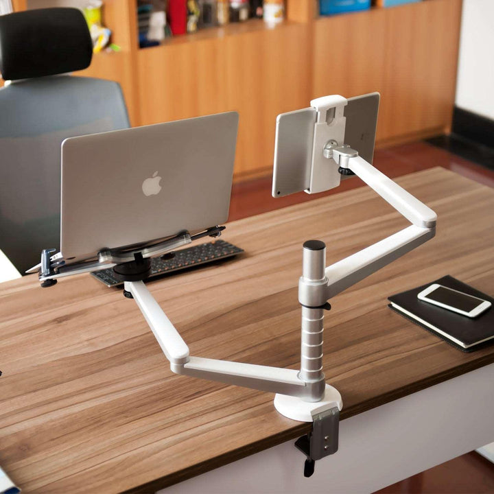 Aluminum Alloy Laptop Stand Double-arm Office Lazy Tablet Stand - Mamofa Global Store