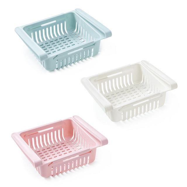 Refrigerator Storage Basket Stretchable Multifunction Kitchen Refrigerator Storage Box - Mamofa Global Store