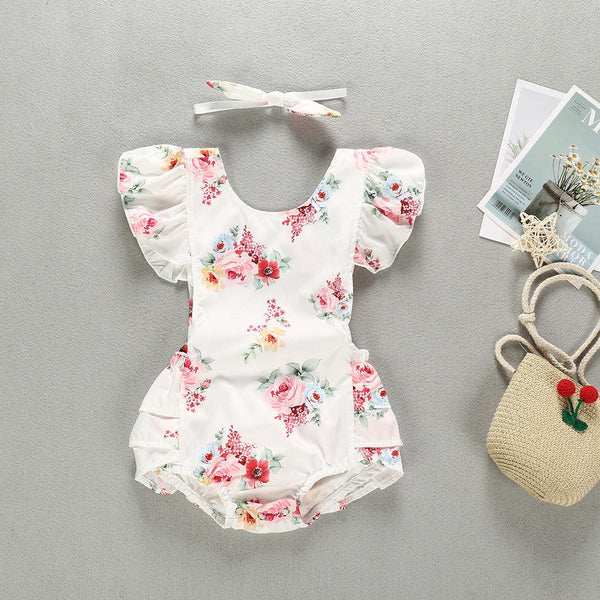 Summer Children's Floral Girl Baby Clothing - Mamofa Global Store