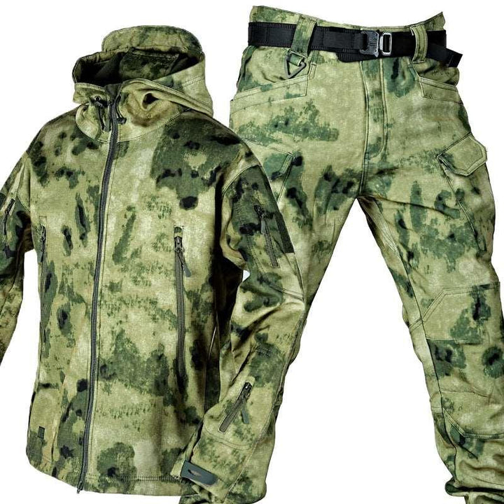 Outdoor Leather Thermal Suit Special Soldier Camouflage - Mamofa Global Store