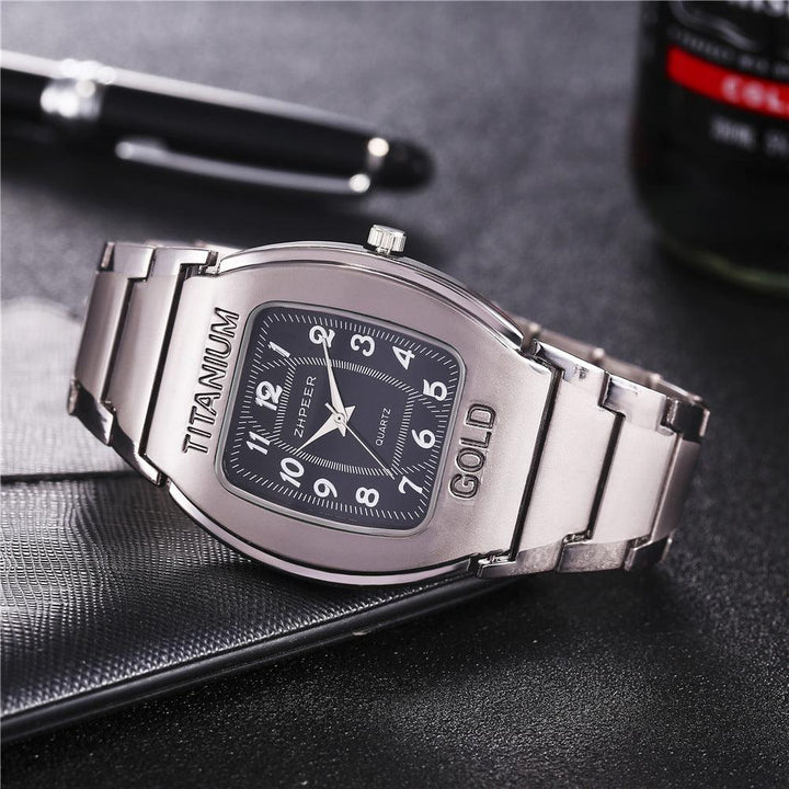 Titanium Alloy Business Leisure Steel Band Quartz Watch Men's - Mamofa Global Store