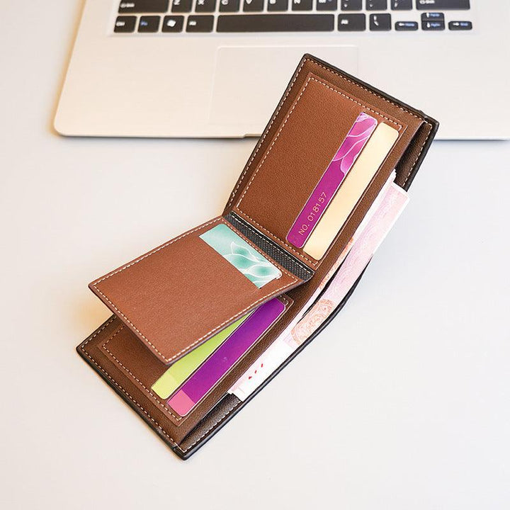 Hot Gold Printed Money Clip Youth Leisure Fashion Multi-card Wallet - Mamofa Global Store