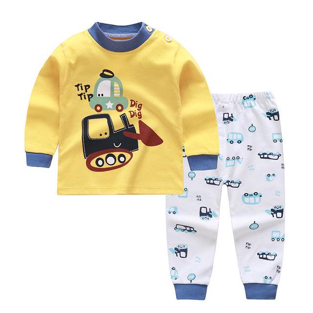 Autumn And Winter Pajamas, Baby Autumn Clothes, Long Trousers, Girls' Home Clothes, Long Sleeves - Mamofa Global Store