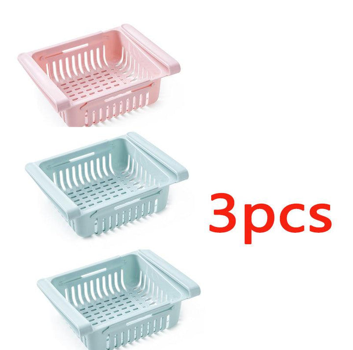 Refrigerator Storage Basket Stretchable Multifunction Kitchen Refrigerator Storage Box - Mamofa Global Store