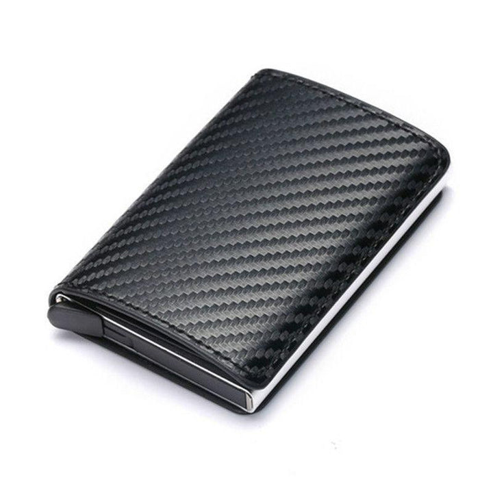 Automatic Eject Card Box Metal Aluminum Alloy Anti-theft Swipe Wallet Card Box Card For Men And Women - Mamofa Global Store