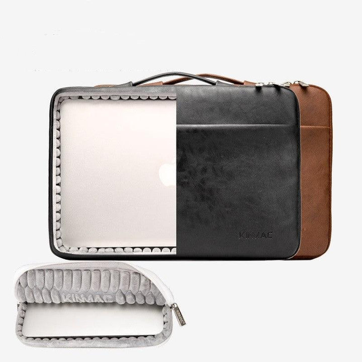 Leather Laptop Bag With Portable Liner - Mamofa Global Store