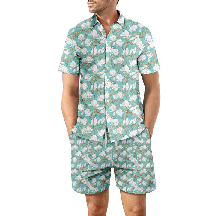 2Pcs Printed Beach Shirt - Mamofa Global Store