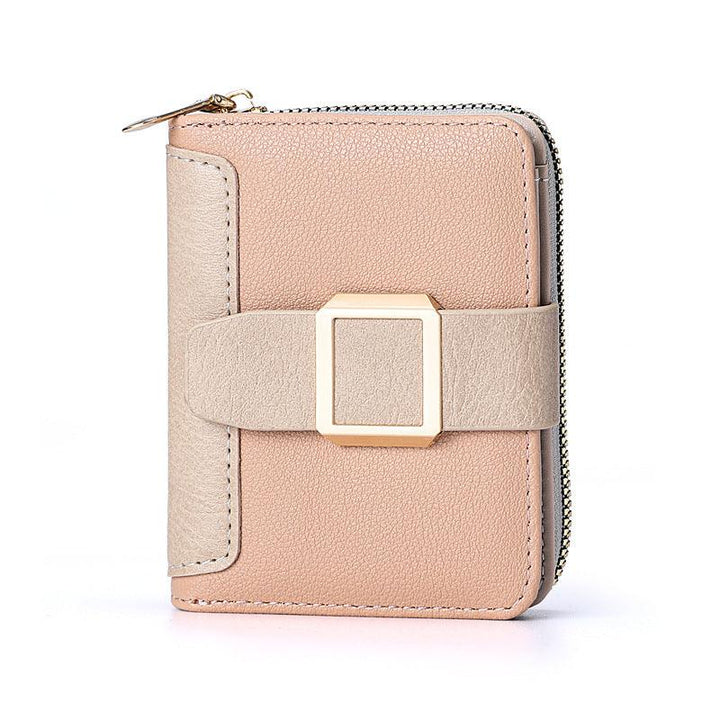 Women's Short Zipper Vertical Buckle Small Wallet - Mamofa Global Store