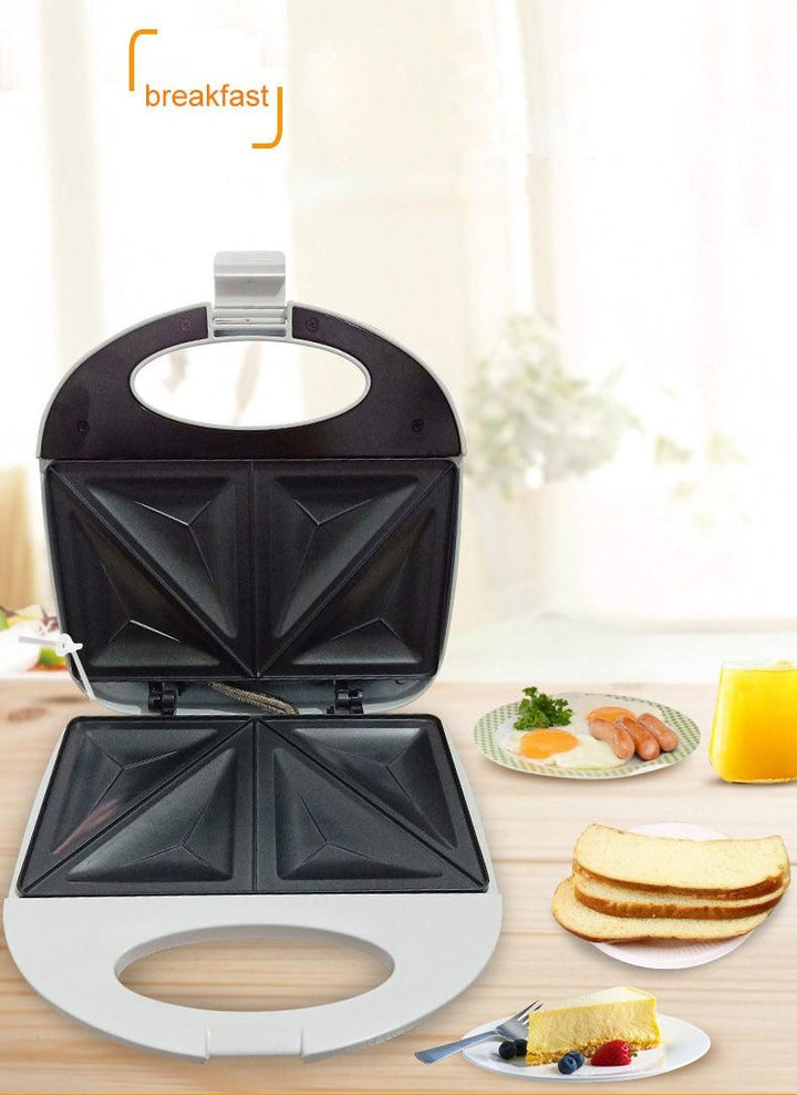 white color Double-sided breakfast sandwich machine panini toaster household omelette Fried steak sanwich maker 220V - Mamofa Global Store