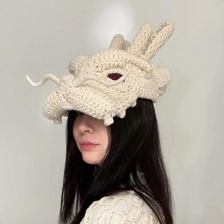 Faucet Hat Handmade Knitted Crochet Sunshade - Mamofa Global Store