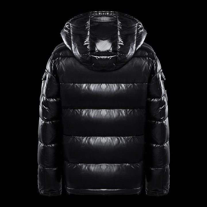 Down Jacket Black Glossy Couples Coat - Mamofa Global Store