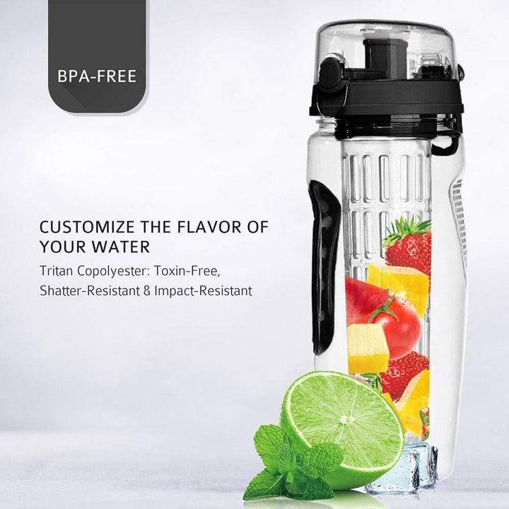 Sports Water Bottle with Fruit Infuser - Mamofa Global Store