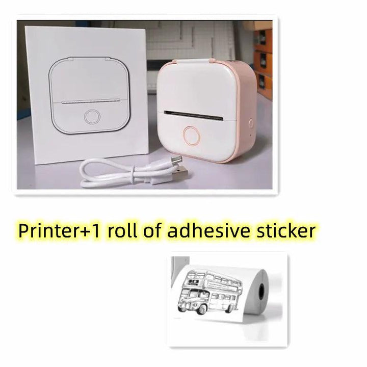 Portable Mini Thermal Label Printer Home Photo Printer Student Wrong Question Printer Bluetooth Mini Label Printer Price Tag - Mamofa Global Store