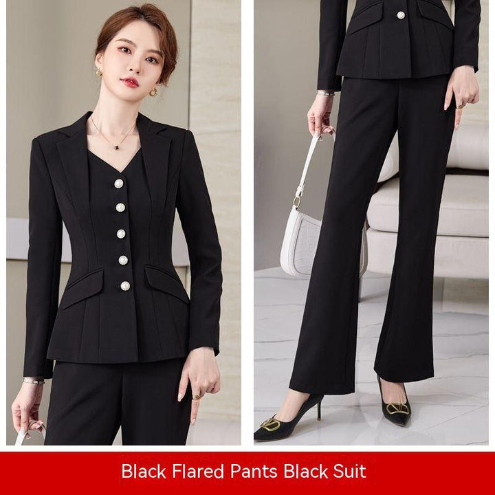 Women's Suit Jacket New Autumn And Winter Leisure Two-piece Suit - Mamofa Global Store