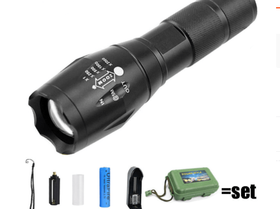 Strong Light Flashlight Special Forces Rechargeable Home Self-Defense Waterproof Riding Mini Camping Premium Super Bright Flashlight - Mamofa Global Store