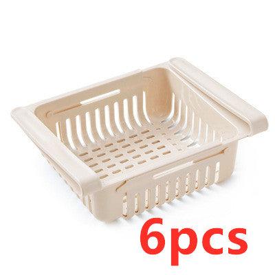 Refrigerator Storage Basket Stretchable Multifunction Kitchen Refrigerator Storage Box - Mamofa Global Store