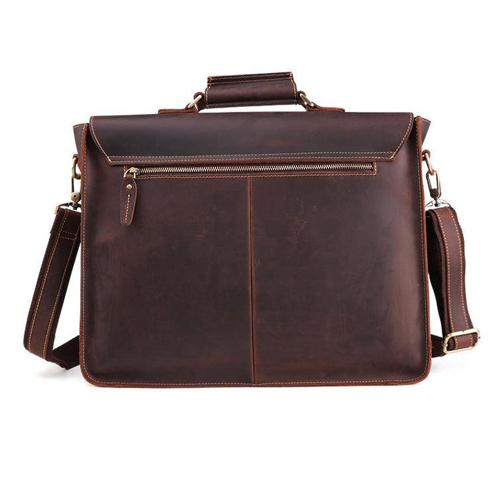 Genuine Leather Men's Business Briefcase - Mamofa Global Store